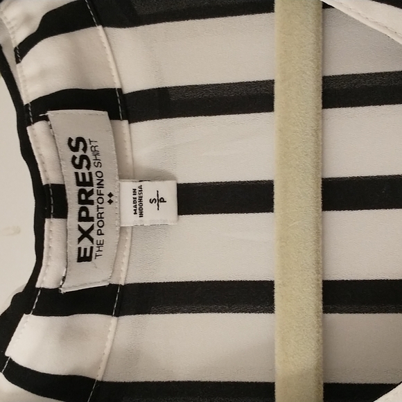 Express Striped Portofino Shirt Small - Picture 2 of 5